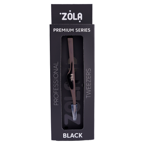 ZOLA ПІНЦЕТ ПРОФЕСІЙНИЙ ПРЕМІУМ СЕРІЯ BLACK 05796