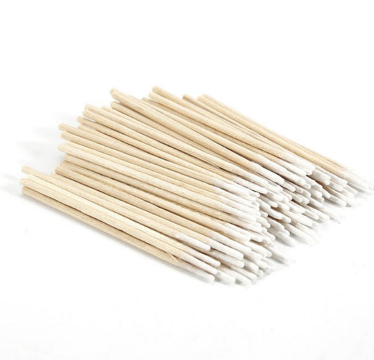 Безспиртові ватні палички для манікюру Односторонні Білі 7 см 100шт