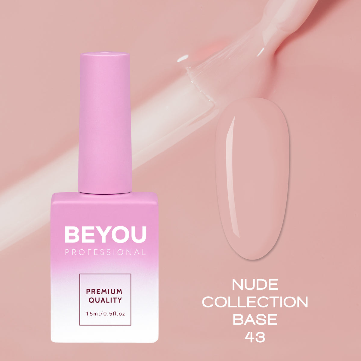 BEYOU Professional Nude collection Base 43 15мл Нюдова База BNB4315