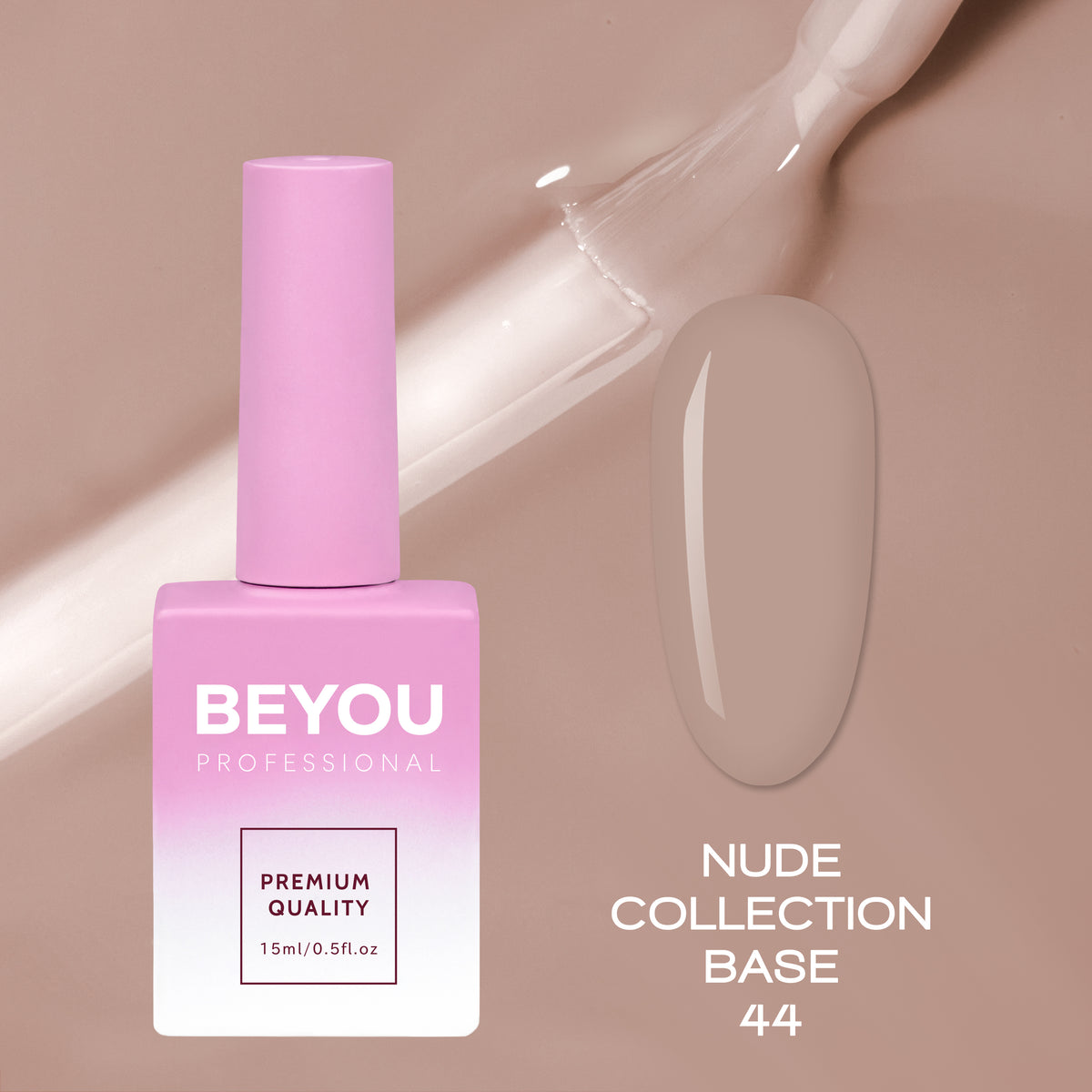 BEYOU Professional Nude collection Base 44 15мл Нюдова База BNB4415