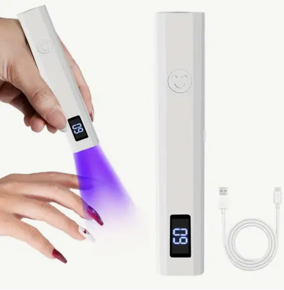 Portable Mini Nail Lamp with USB Charging Compact and Digital Display