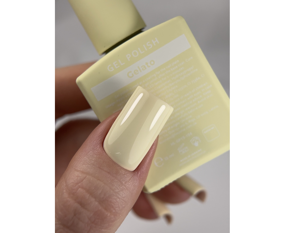 HEYLOVE. GEL POLISH, GELATO, 15 ML, ГЕЛЬ-ЛАК, ВЕРШКОВО-ЖОВТИЙ HL-GP15-104
