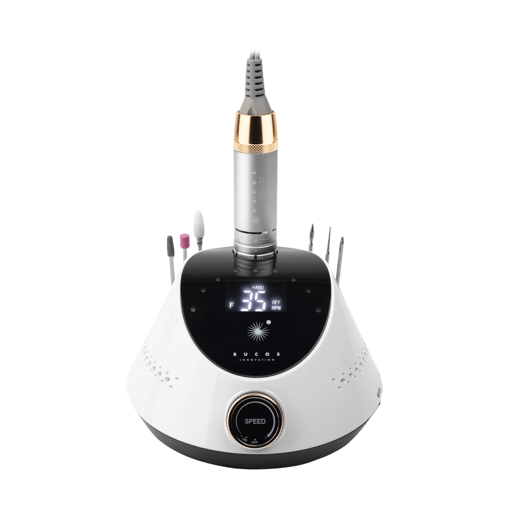 Фрезер для манікюру BUCOS Nail Drill X2 PRO WHITE PEARL (65W/35000 об.) BLD3390139