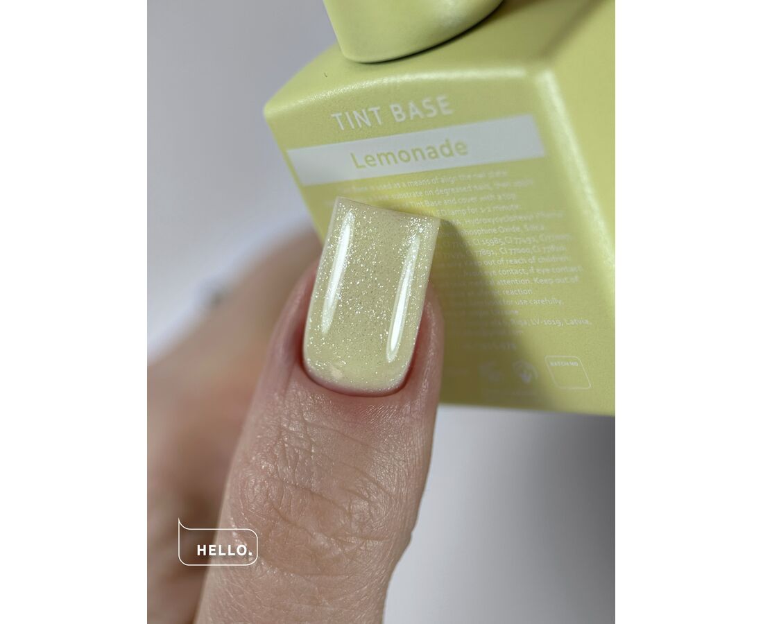 HEYLOVE TINT BASE 15мл ВІДТІНОЧНА БАЗА З ШИМЕРОМ Колекція POP DRINKS