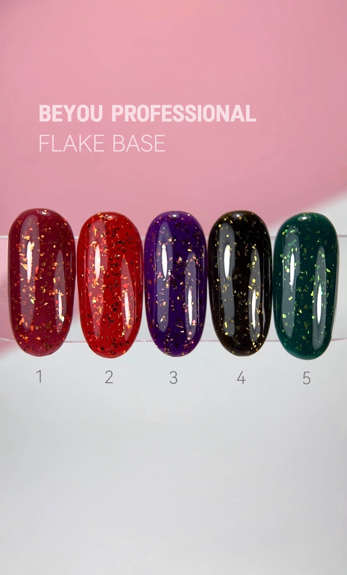 BEYOU Professional Flake base (Fall collection) 15мл База з Поталлю (Осіння колекція) BFB0015