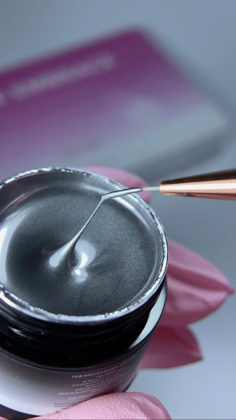 ELITE EMBRACE Professional Metallic gels silver 5г Металічний гель (срібло) EMGS05