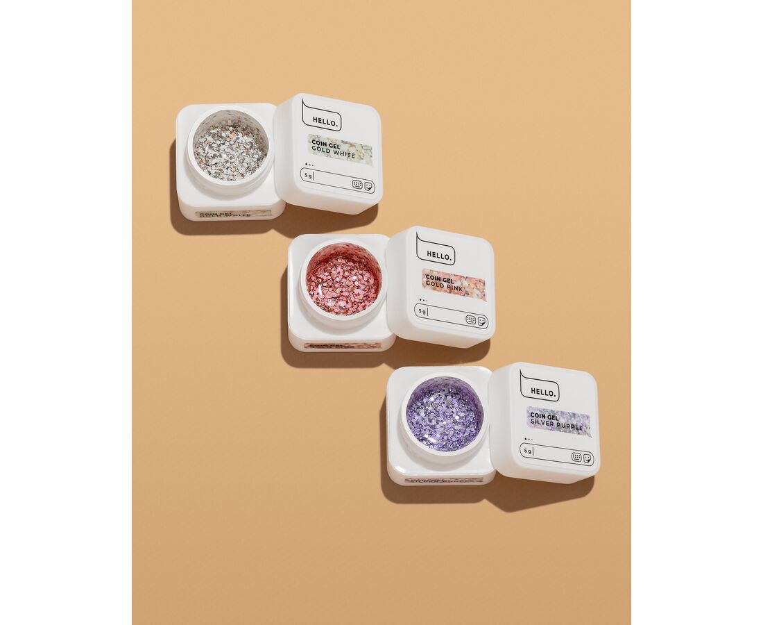 HEYLOVE COIN GEL GOLD WHITE 5г ГЕЛЬ ДЛЯ ДИЗАЙНУ HL-CG05-001
