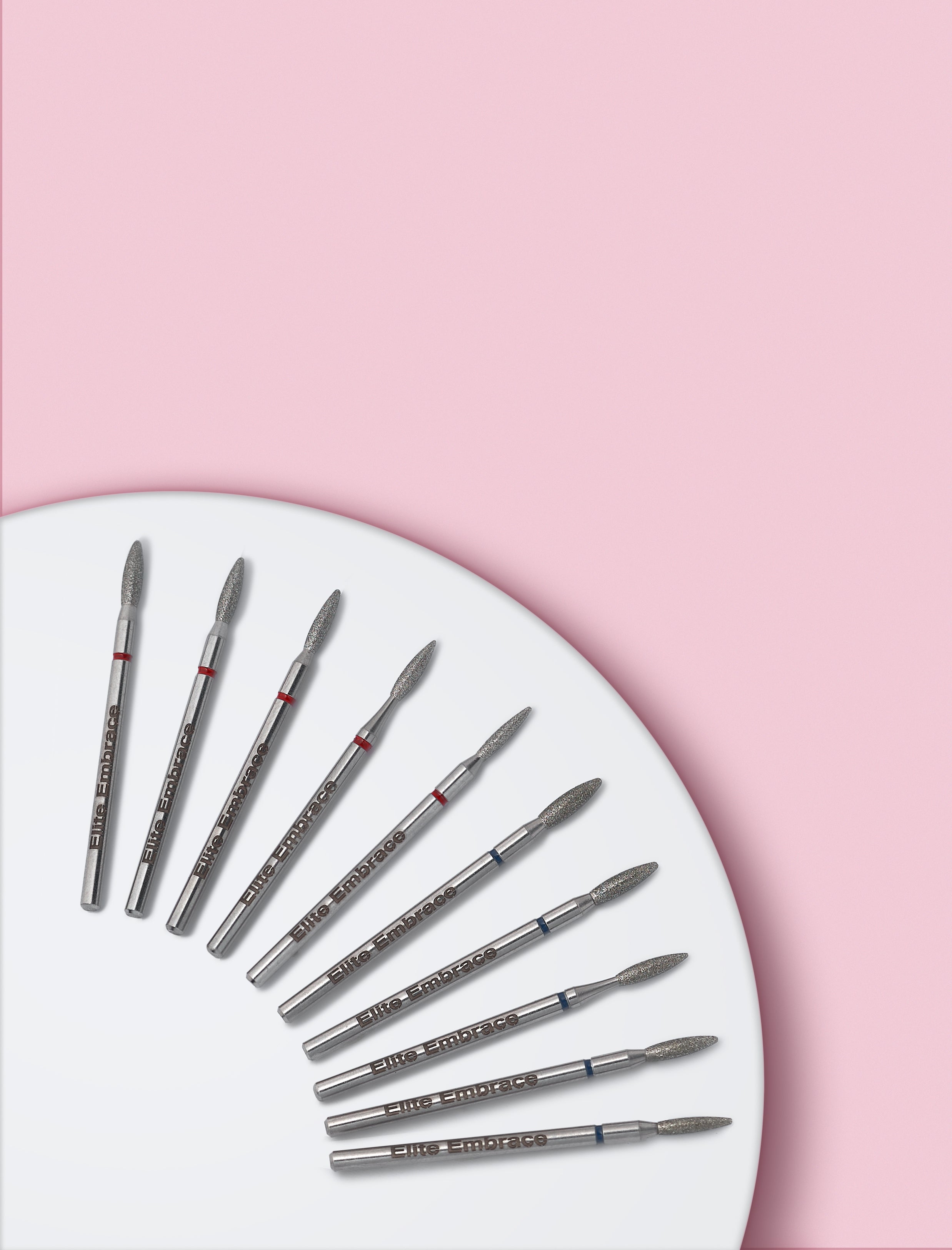 ELITE EMBRACE Professional  Nail Bit 1.8*8mm Манiкюрна Керамiчна Фреза DD2843