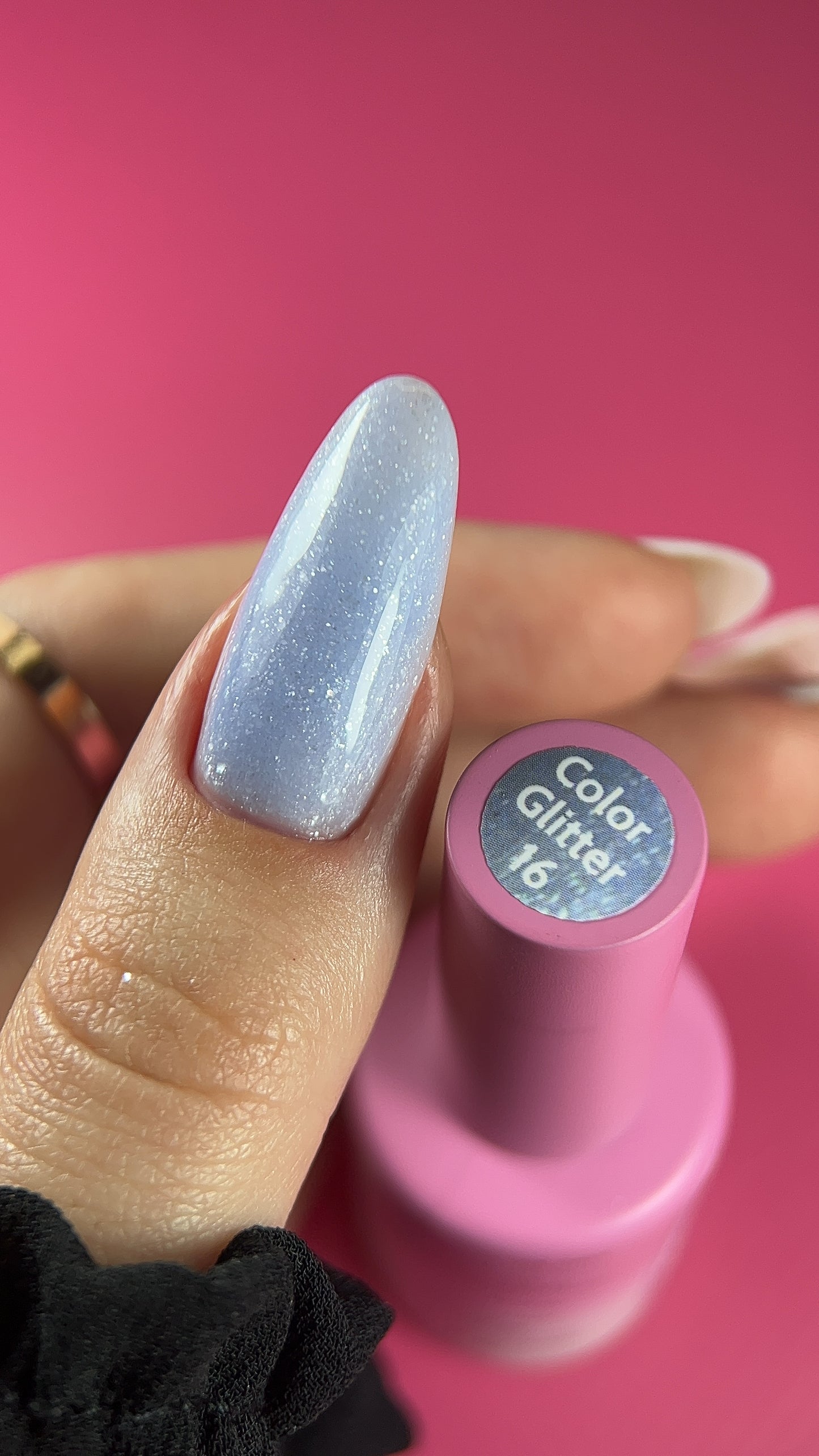 ELITE EMBRACE Professional Color Gel 16 with Glitter 10мл Кольоровий гель із блискітками N869