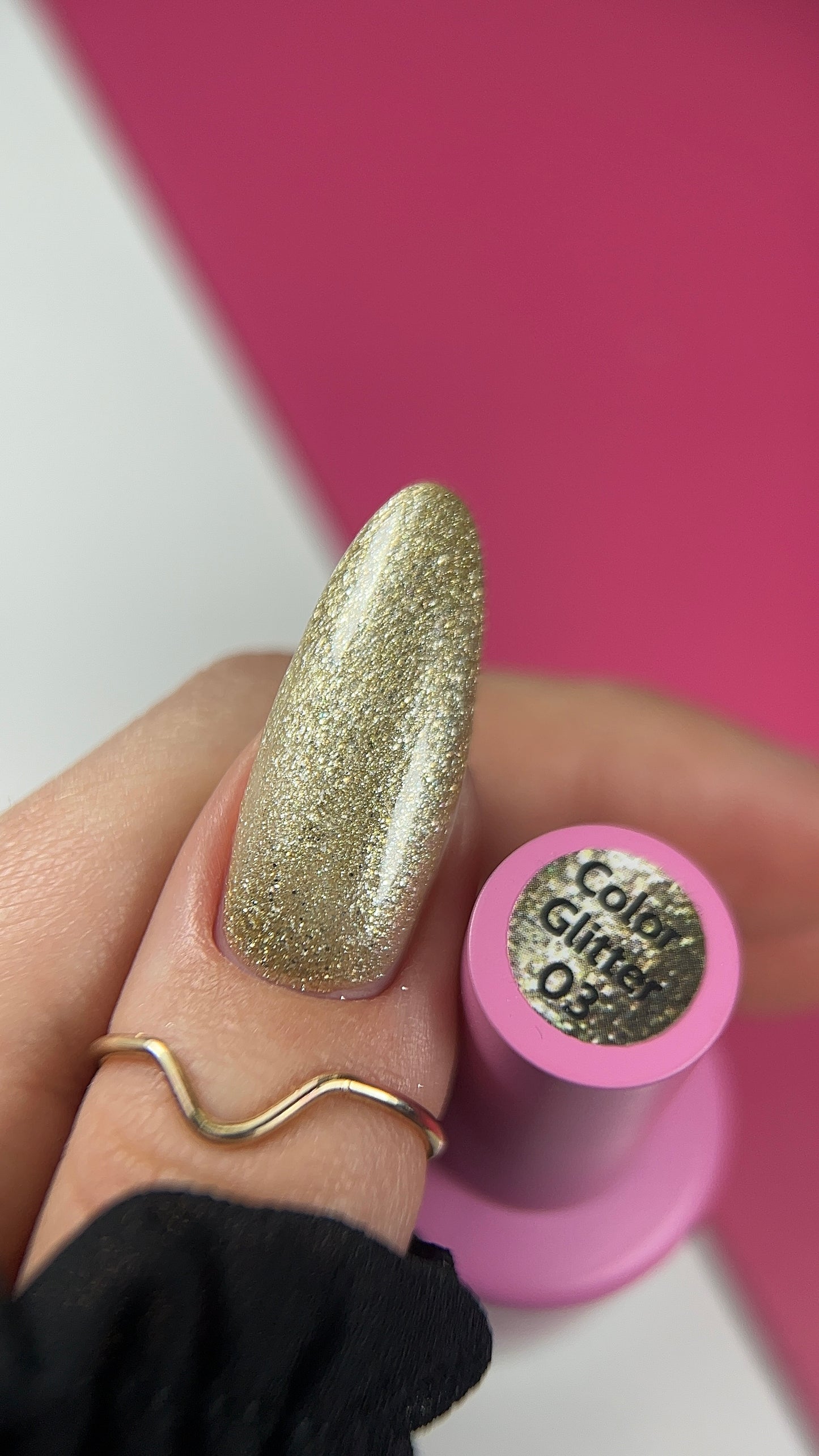 ELITE EMBRACE Professional Color Gel Polish 03 with Glitter 10мл Кольоровий Гель-лак з блискітками ECGG0310