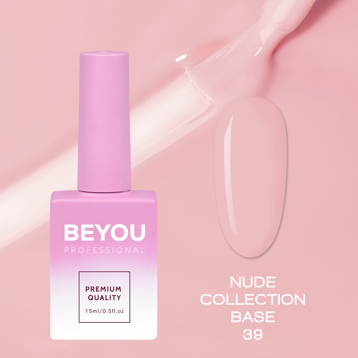 BEYOU Professional Nude collection Base 39 15мл Нюдова База BNB3915