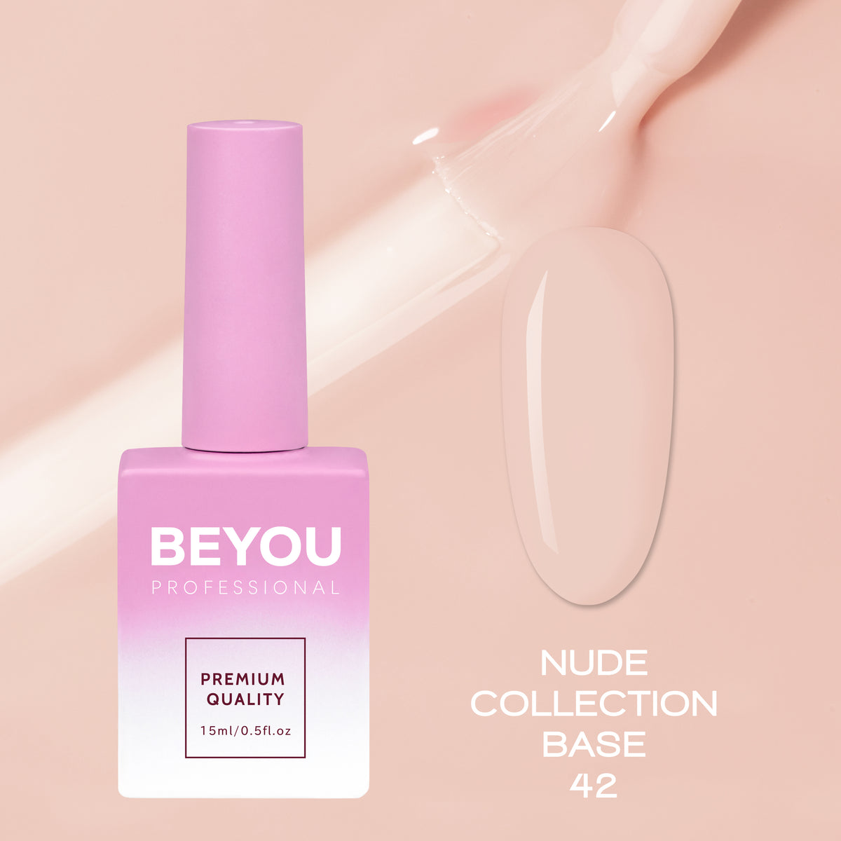 BEYOU Professional Nude collection Base 42 15мл Нюдова База BNB4215