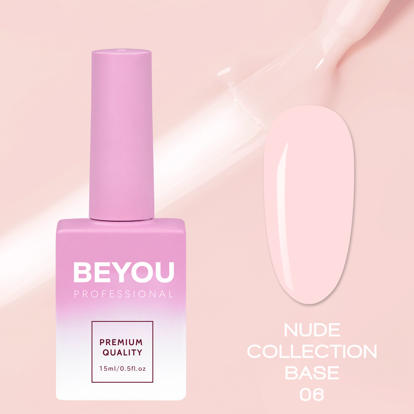 BEYOU Professional Nude collection base 06 15мл Нюдова База BNB0615