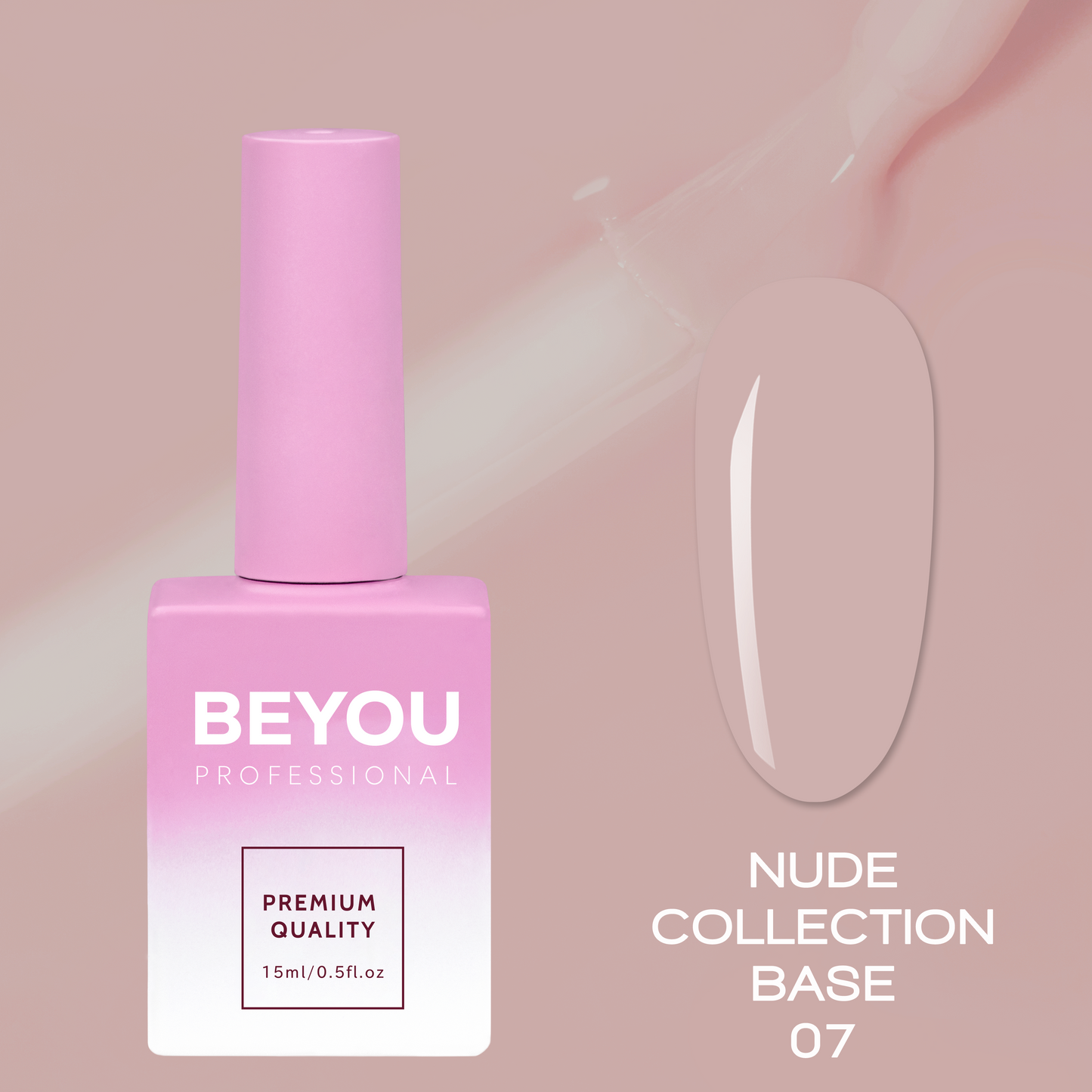 BEYOU Professional Nude collection base 07 15мл Нюдова База BNB0715