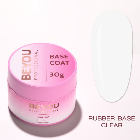 BEYOU Professional Rubber Base Clear 30мл Каучукова Прозора База BRBC0430-Консистенція рідка