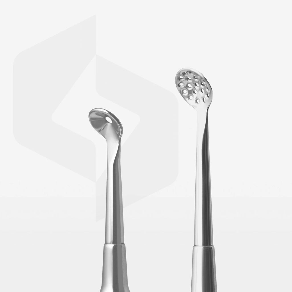 Ложка косметологічна STALEKS PRO EXPERT 20 TYPE 2 ZE-20/2 (Уно + кругла шумівка 19 отворів)