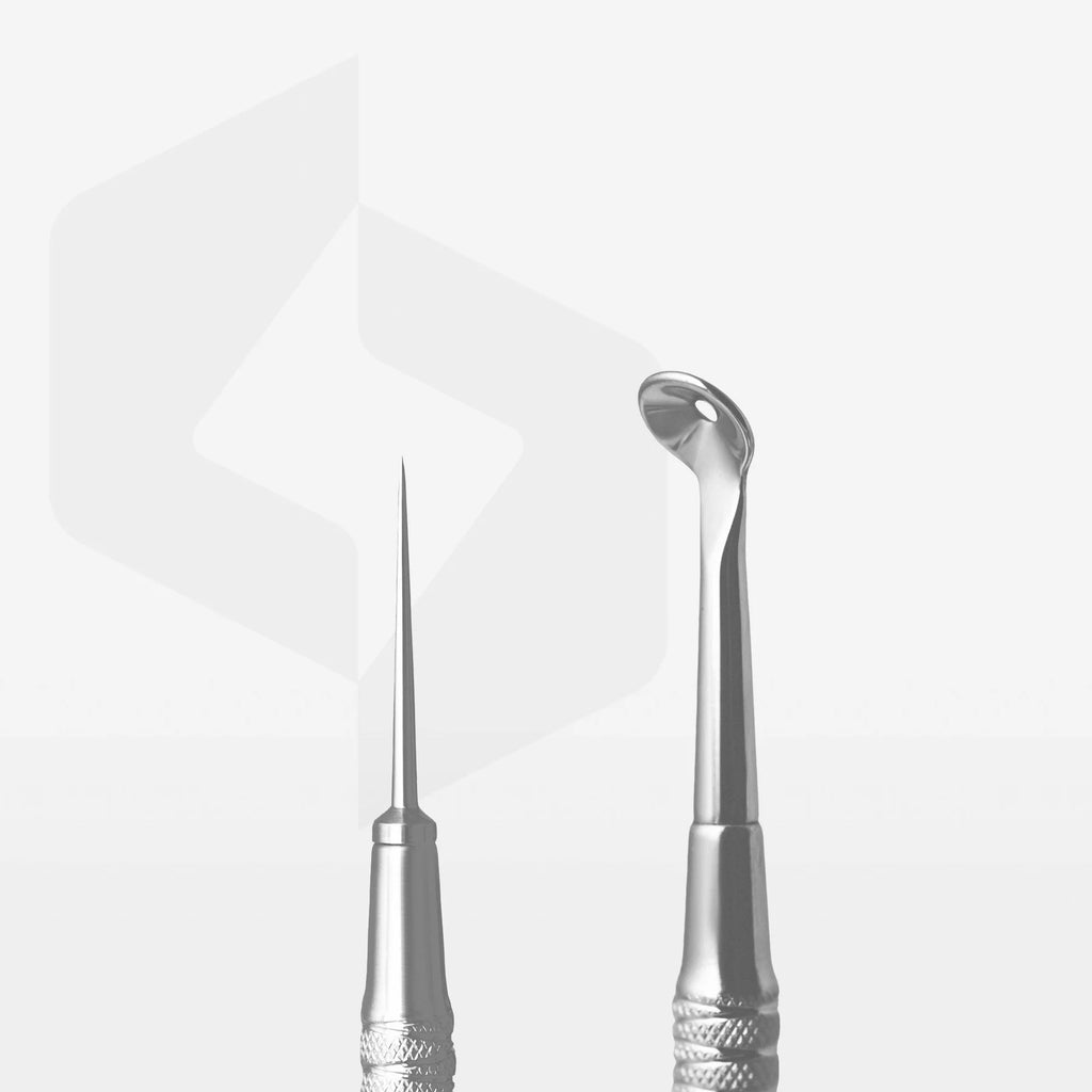 Ложка косметологічна двостороння STALEKS PRO EXPERT 20 TYPE 4 ZE-20/4 (голка Відаля + Уно)