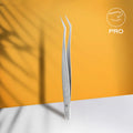 Пінцет для вій професійний L-подібний STALEKS PRO EXPERT 41 TYPE 9 TE-41/9