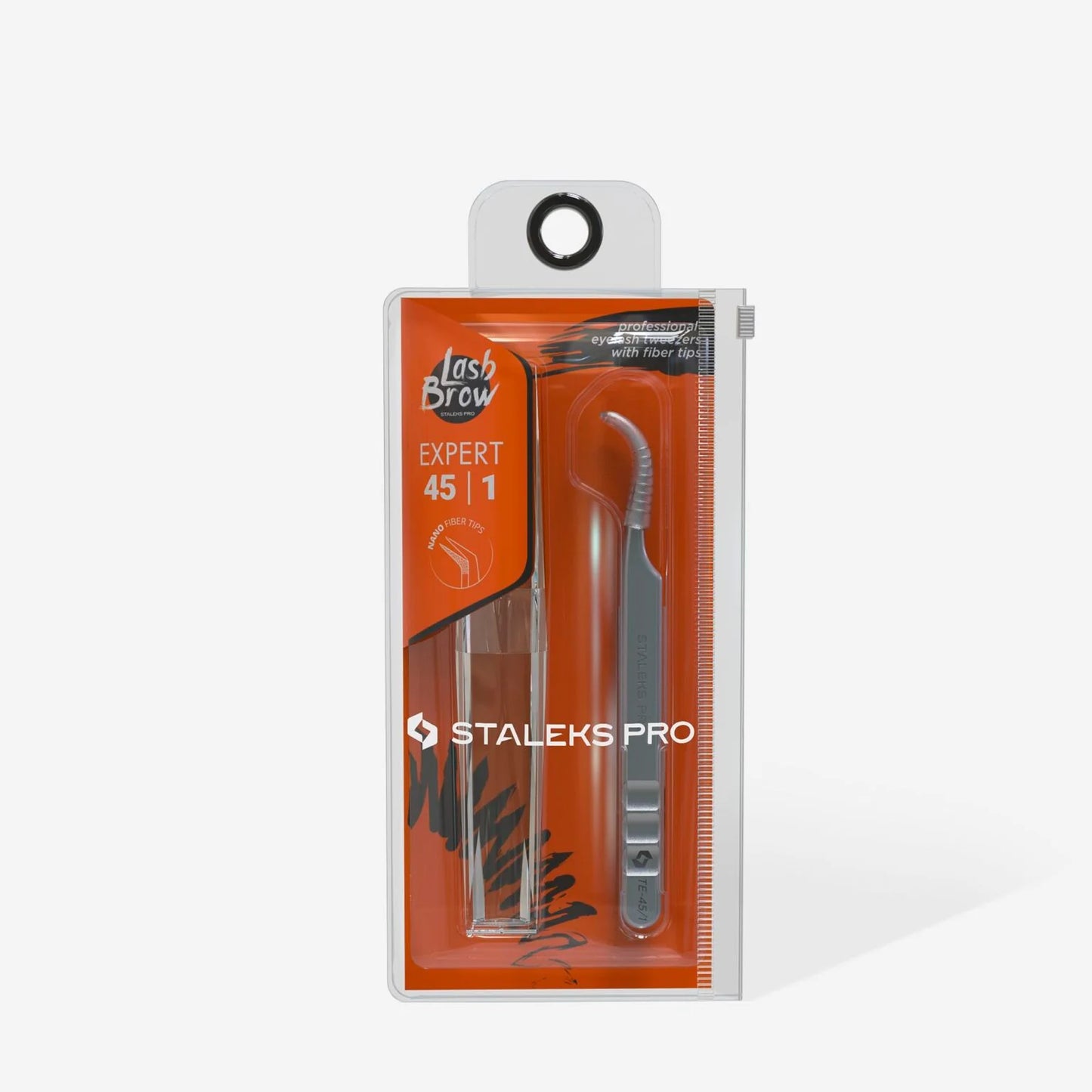 Пінцет професійний для вій STALEKS PRO EXPERT 45 TYPE 1 TE-45/1 вигнутий
