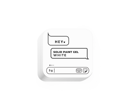 HELLO. SOLID PLATINUM GEL WHITE 5г ГЕЛЬ-ФАРБА БІЛА HL-PG05-001
