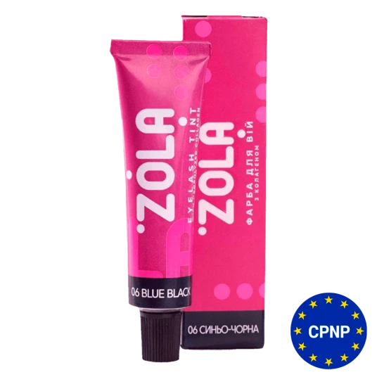 ZOLA Фарба для вій з колагеном 06 синьо-чорна Eyelash Tint With Collagen 15мл 05025