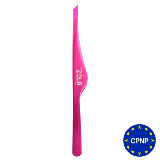 ZOLA ПІНЦЕТ СКОШЕНИЙ ПРОФЕСІЙНИЙ ДЛЯ БРІВ PINK 05515