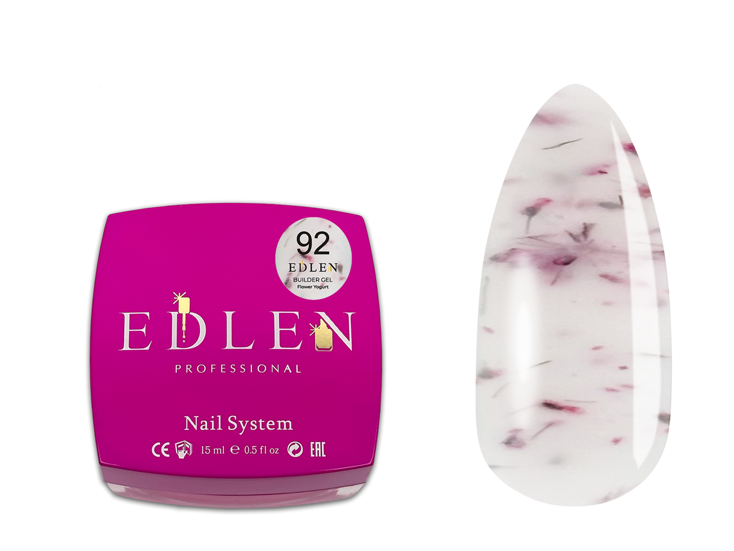Builder gel Flower Yogurt Edlen 15 мл