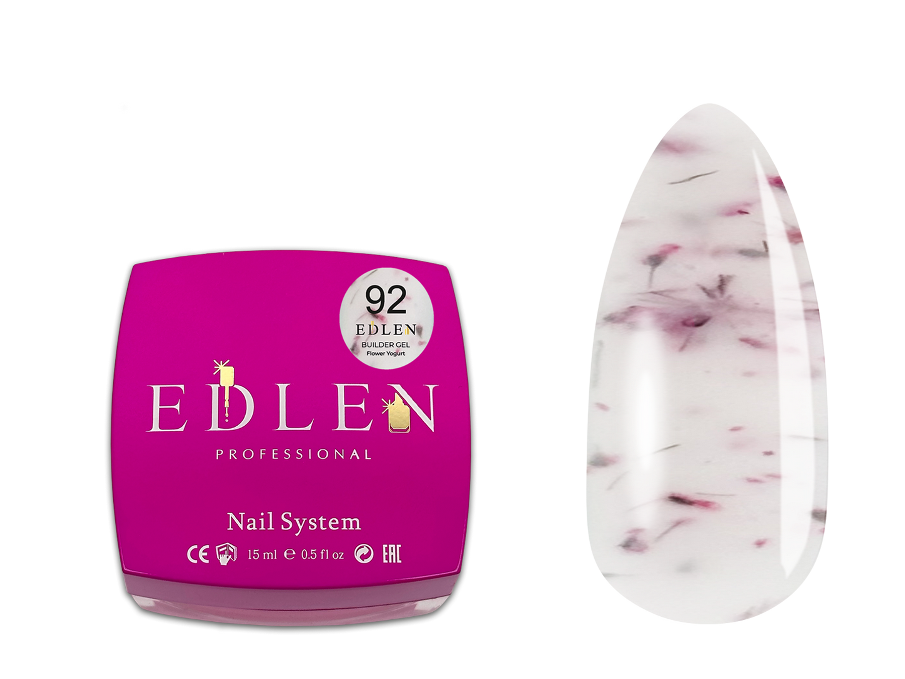 Builder gel Flower Yogurt Edlen 15 мл