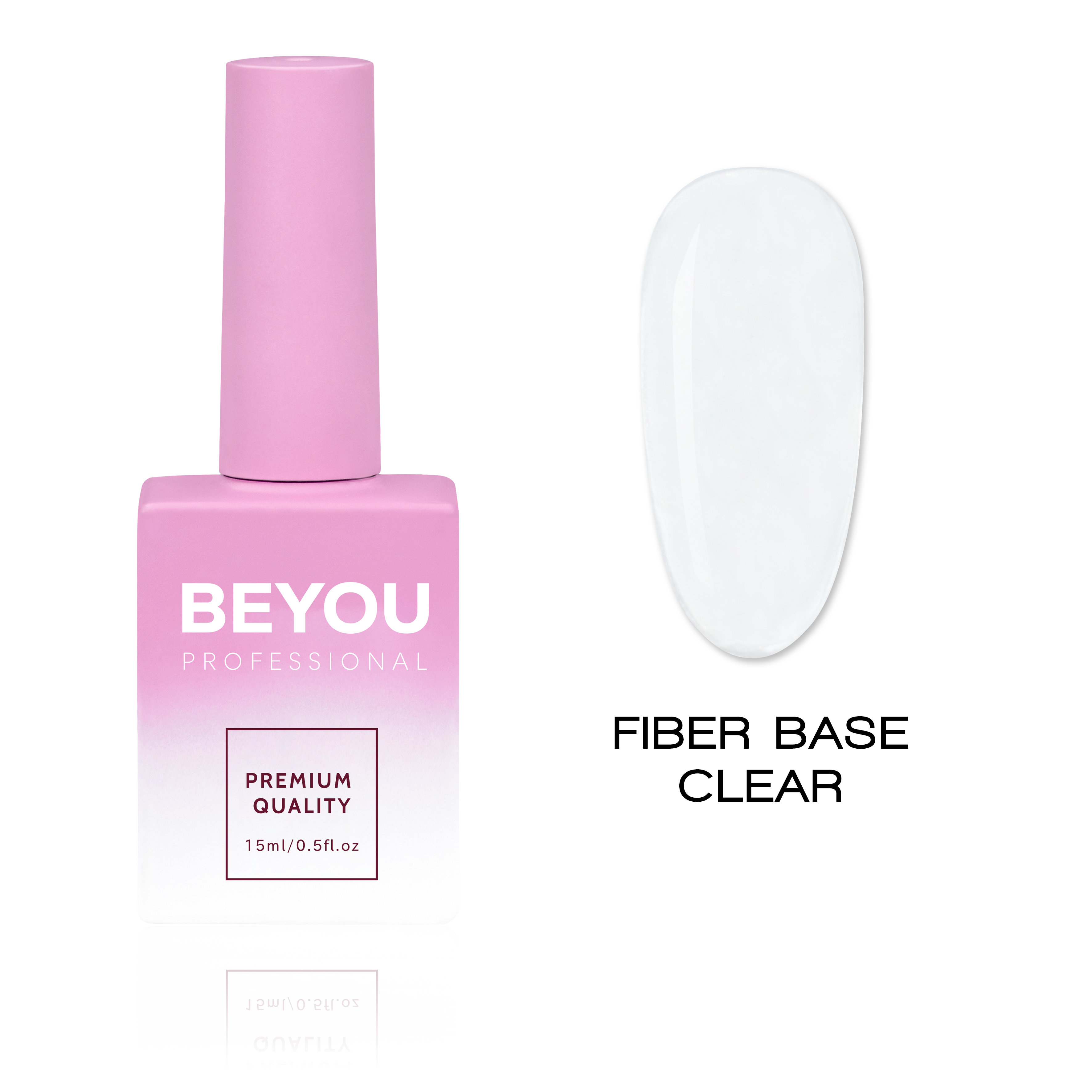 BEYOU Professional Fiber Base Clear 15мл Прозора Файбер База BFB0215