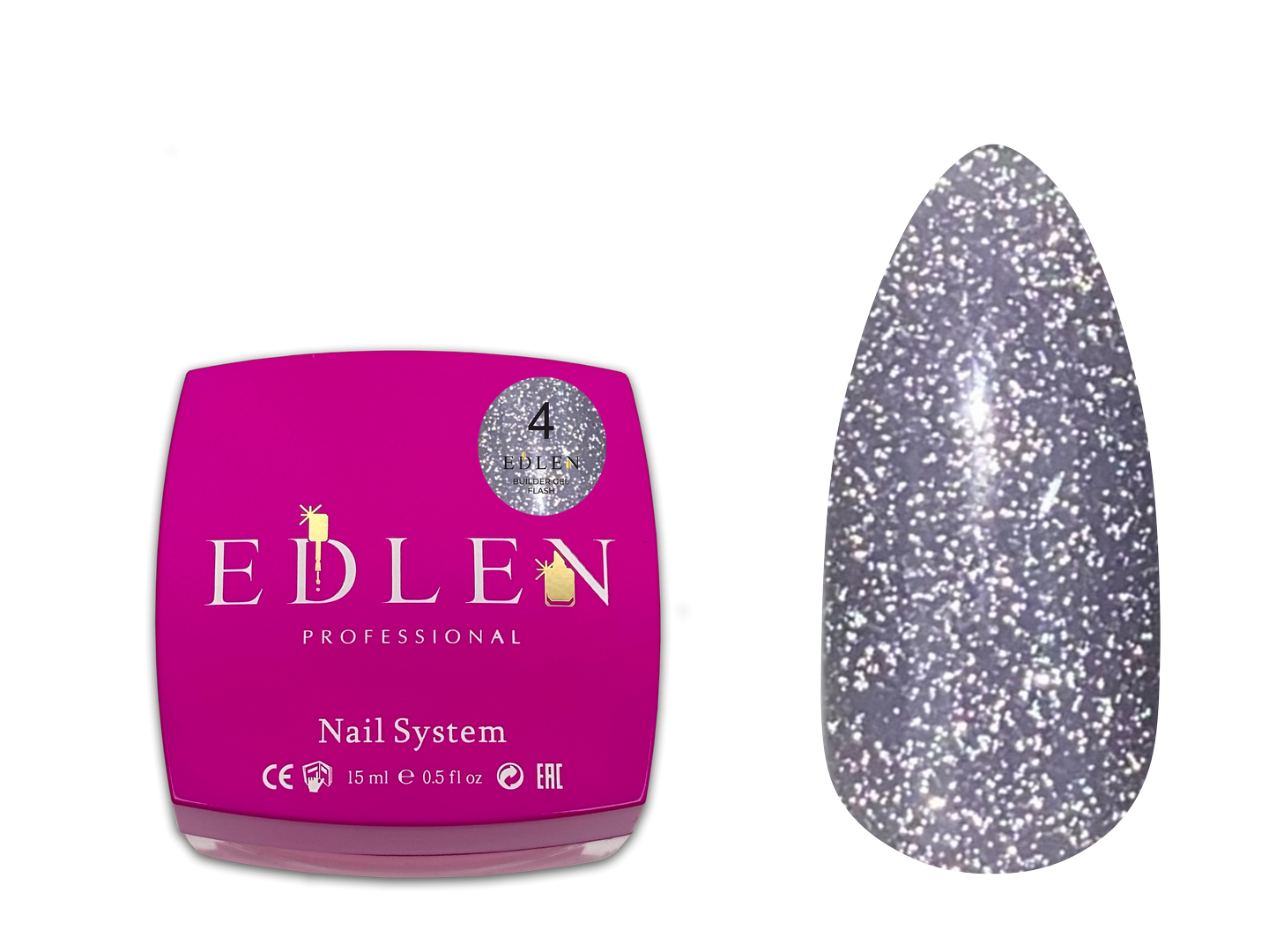 Edlen Builder Gel Flash Світловідбиваючий гель 15 мл