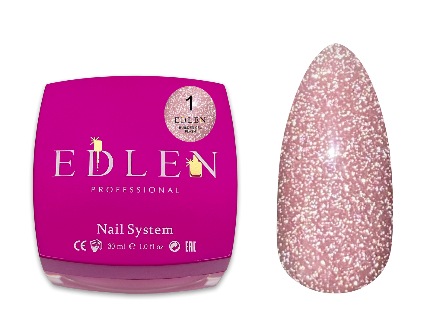 Edlen Builder Gel Flash Світловідбиваючий гель 30 мл