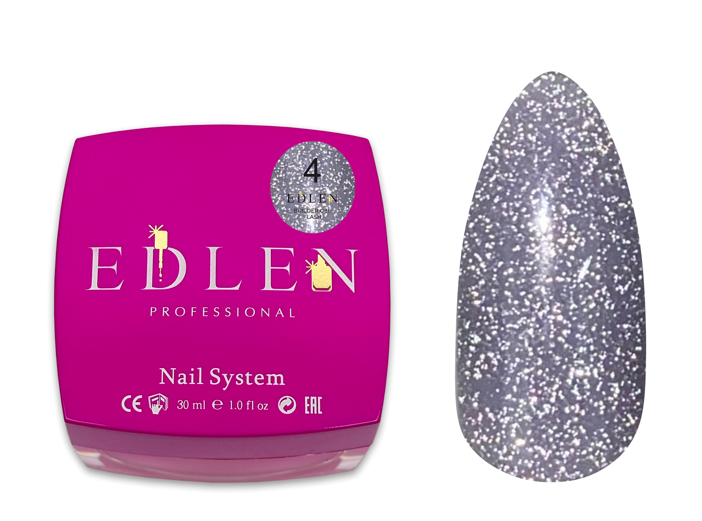 Edlen Builder Gel Flash Світловідбиваючий гель 30 мл
