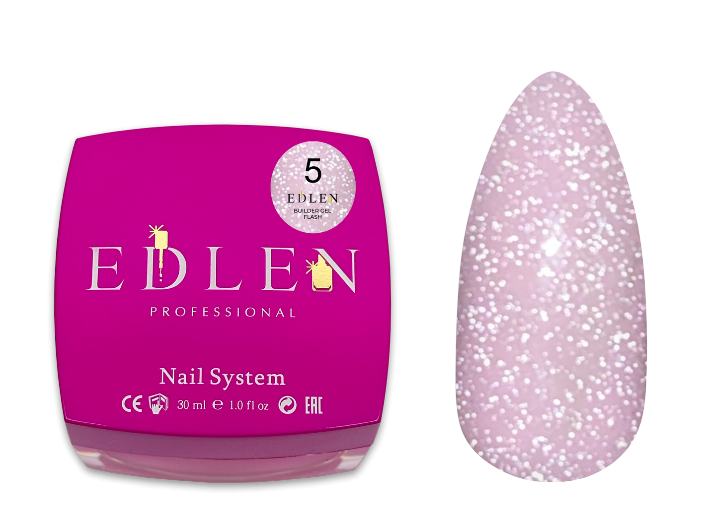 Edlen Builder Gel Flash Світловідбиваючий гель 30 мл