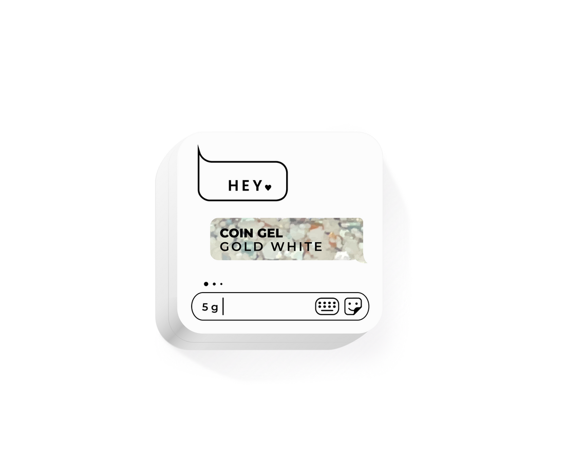 HEYLOVE COIN GEL GOLD WHITE 5г ГЕЛЬ ДЛЯ ДИЗАЙНУ HL-CG05-001