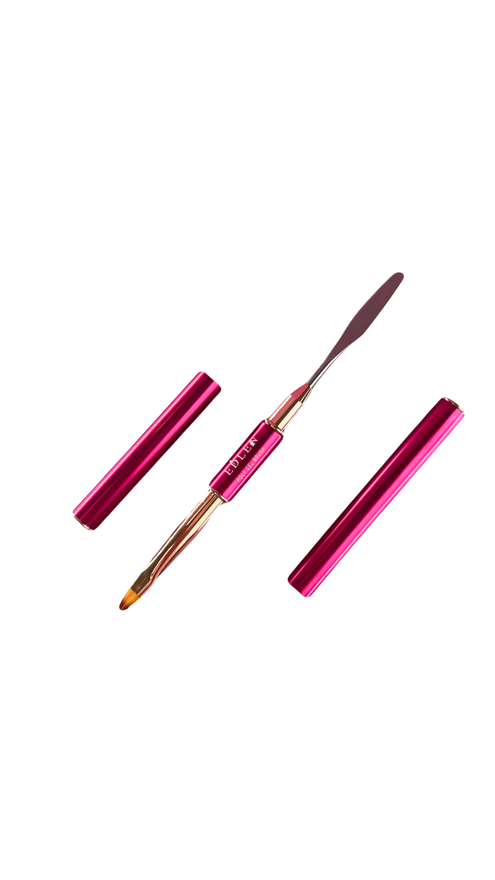 Двосторонній пензель-шпатель для полігелю Poly Gel Brush Edlen