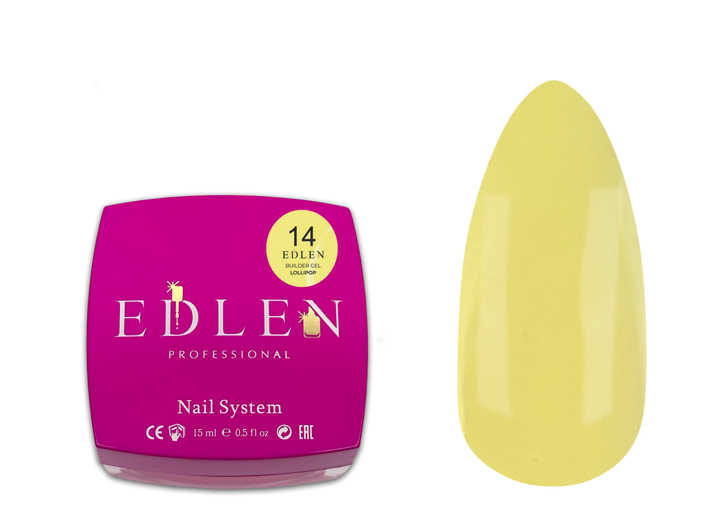 Builder Gel Lollipop Edlen №14 Будівельний гель 15/30 мл