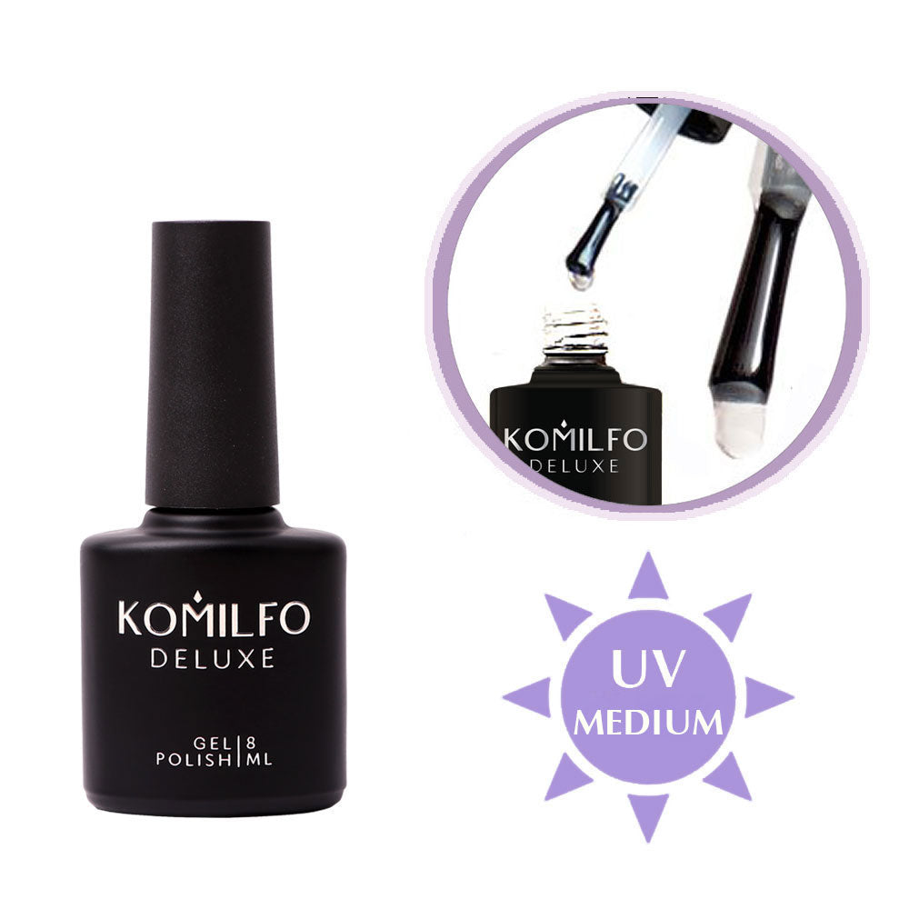 Komilfo Expert Top – універсальний топ для гель-лаку без ЛШ з помірним УФ фільтром, 8 мл/15 мл