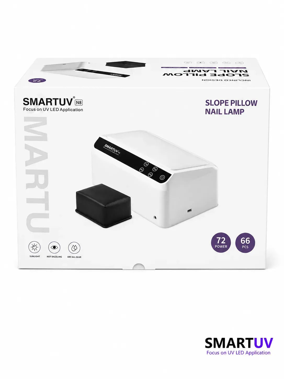 Професійна манікюрна UV/LED лампа SMARTUV N8 з металевим корпусом, гарантія 12 місяців smOOO4