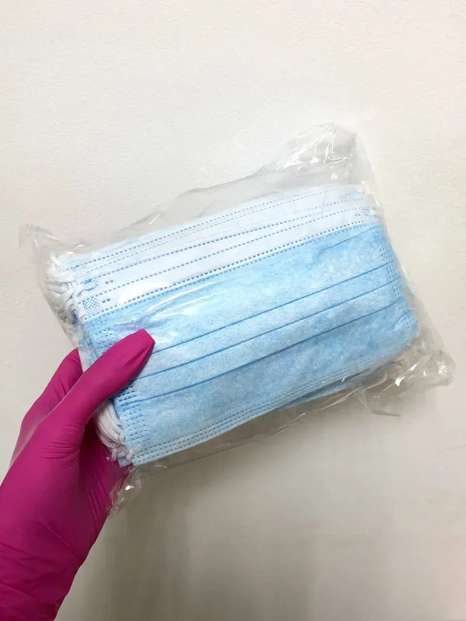 Disposable Medical Face Mask with Elastic, Blue 90347