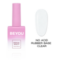BEYOU Professional Rubber Base Coat No Acid Base Clear 15 мл Безкислотна Каучукова Прозора База BRBNAC0015