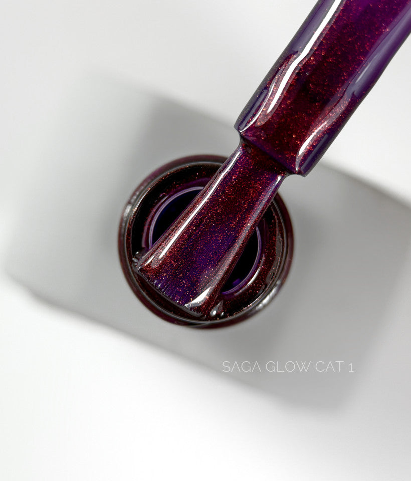 SAGA professional гель лак GLOW CAT, 10 мл