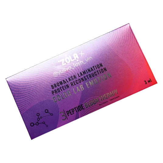 ZOLA x Yuliya Lash Vin COLOR LAB EMOTION Склад для ламінування в саше 03 PEPTIDE BLOOM THERAPY (3 х 1 мл) ZOLA x Yuliya Lash Vin COLOR LAB EMOTION Склад для ламінування в саше 03 PEPTIDE BLOOM THERAPY (3 х 1 мл) 06237