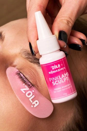 ZOLA x Romashka Фіксуюча пудра для ламінування вій Pink LamiSculpt 10 г 06269