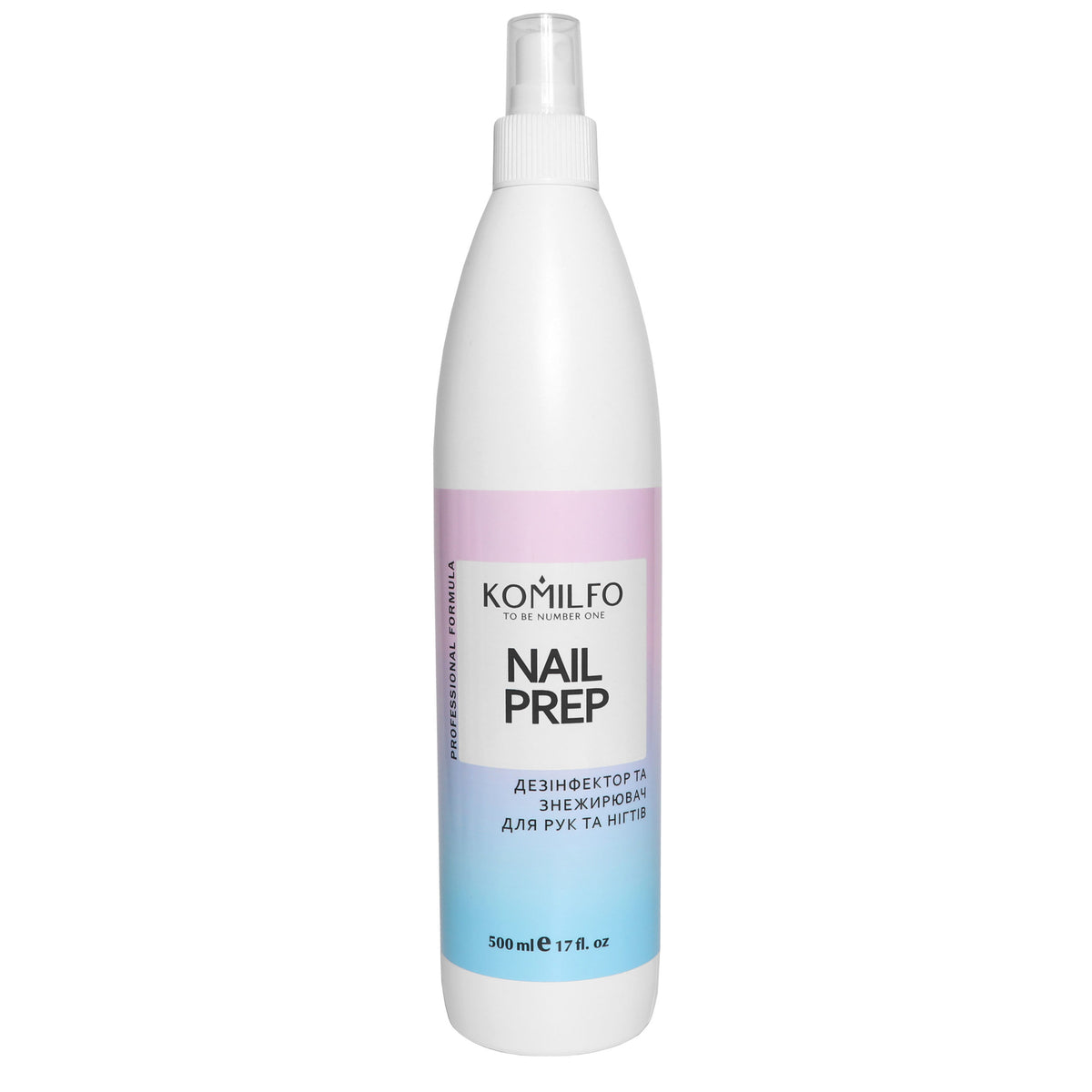 Komilfo Nail Prep – дезінфектор і знежирювач для нігтів, 125 мл/250 мл/500 мл