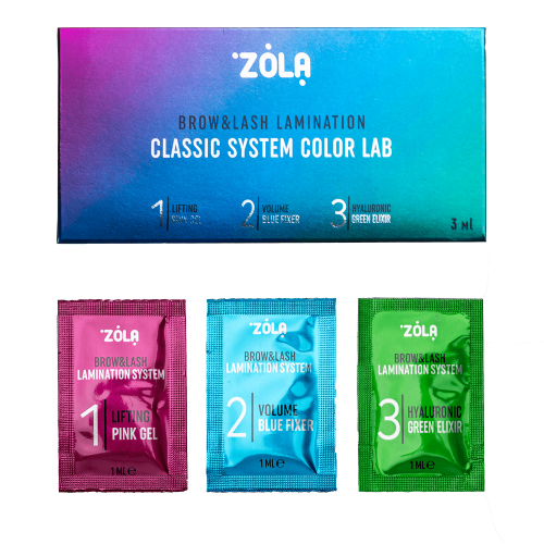ZOLA COLOR LAB НАБІР ДЛЯ ЛАМІНУВАННЯ У САШЕ (3 Х 1 МЛ) 05678