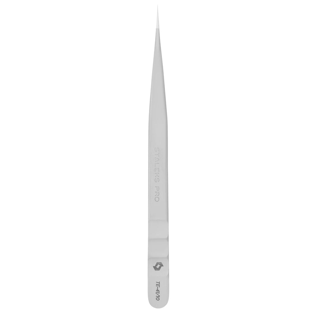 Пінцет для вій професійний прямий STALEKS PRO EXPERT 41 TYPE 10 TE-41/10