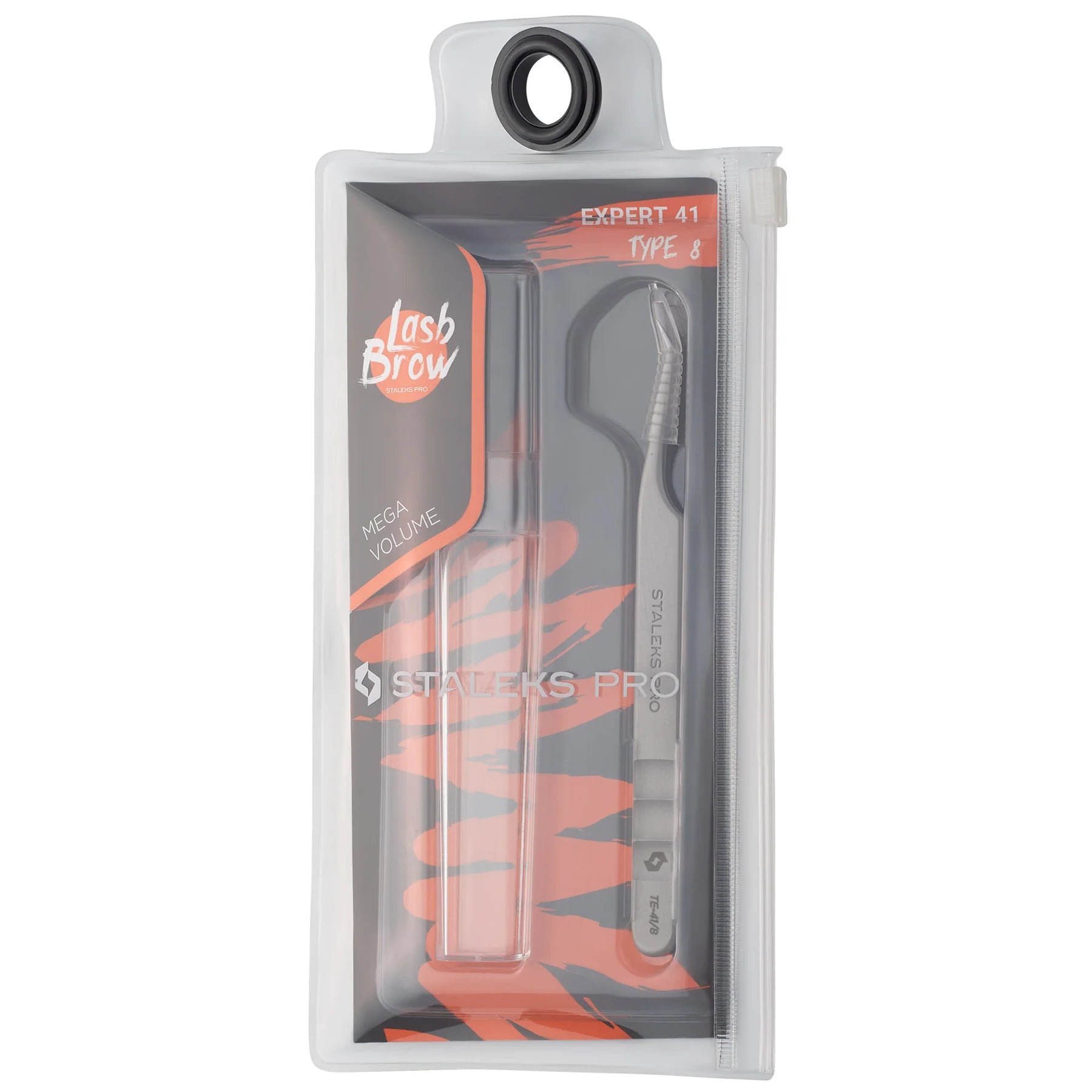 Пінцет для вій професійний mini L STALEKS PRO EXPERT 41 TE-41/8