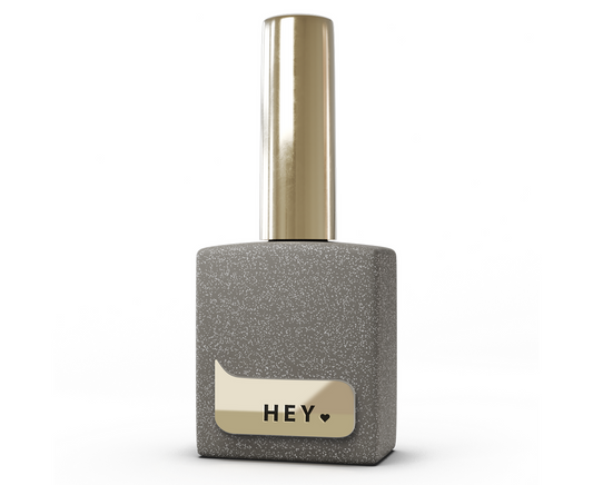 HEYLOVE. Silver Flakes Glossy Top coat, 15 ml, Топ глянцевий з сріблястою фольгою HL-TS15-203